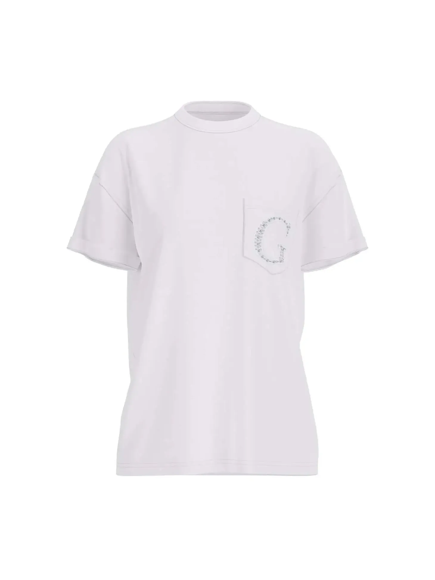 T-SHIRT DONNA - GUESS APPAREL BIANCO - W6GI17 K3037