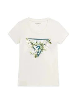 T-SHIRT DONNA - GUESS APPAREL CREMA - W6RI35 J1314