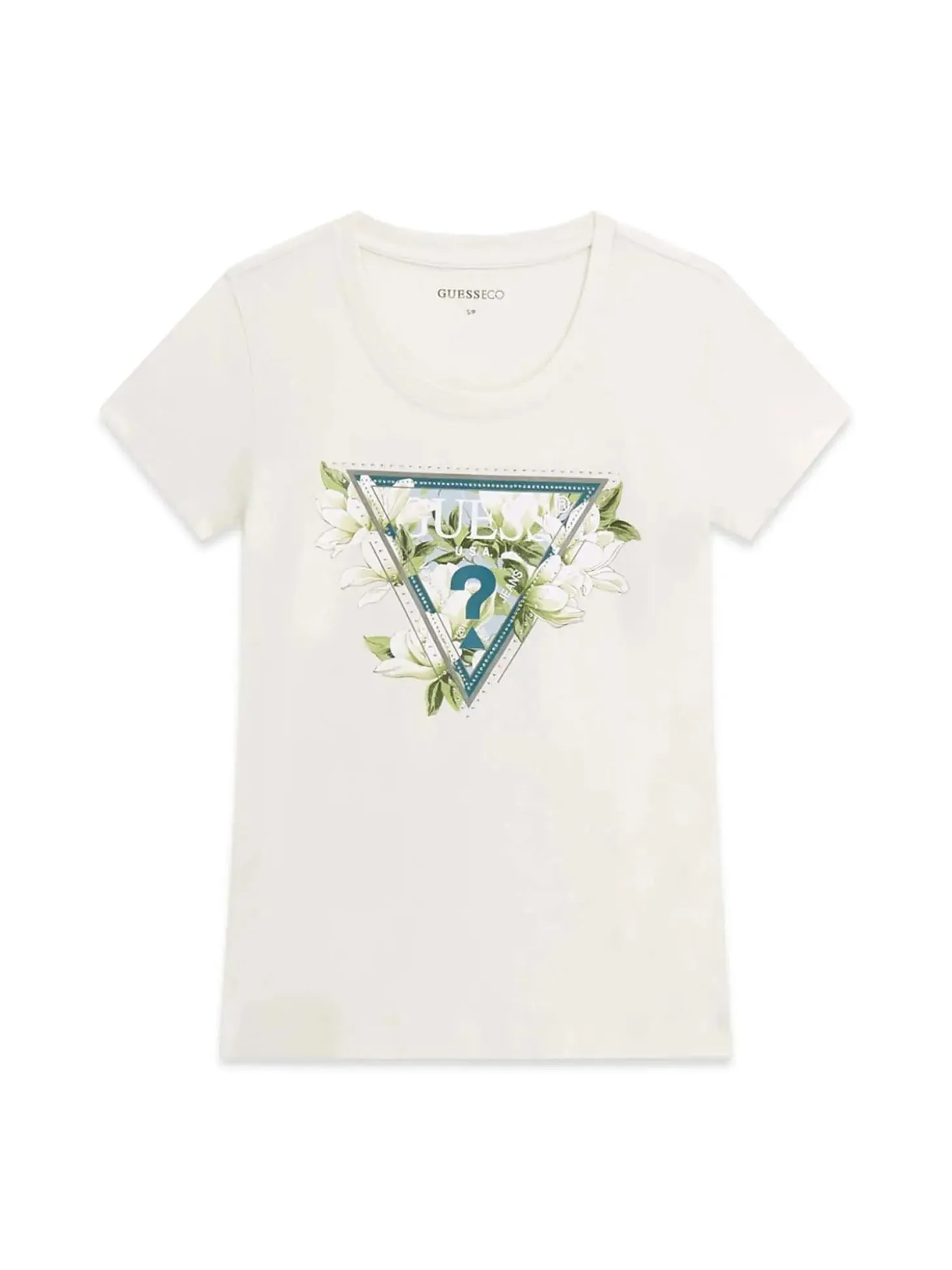 T-SHIRT DONNA - GUESS APPAREL CREMA - W6RI35 J1314