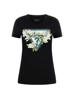 T-SHIRT DONNA - GUESS APPAREL NERO - W6RI35 J1314