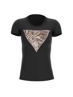 T-SHIRT DONNA - GUESS APPAREL NERO - W6GI19 K3042