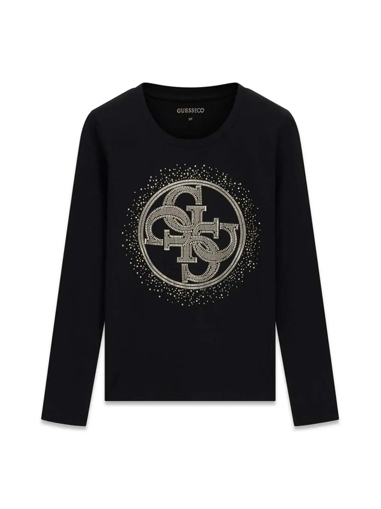 T-SHIRT DONNA - GUESS APPAREL NERO - W6BI58 K7388