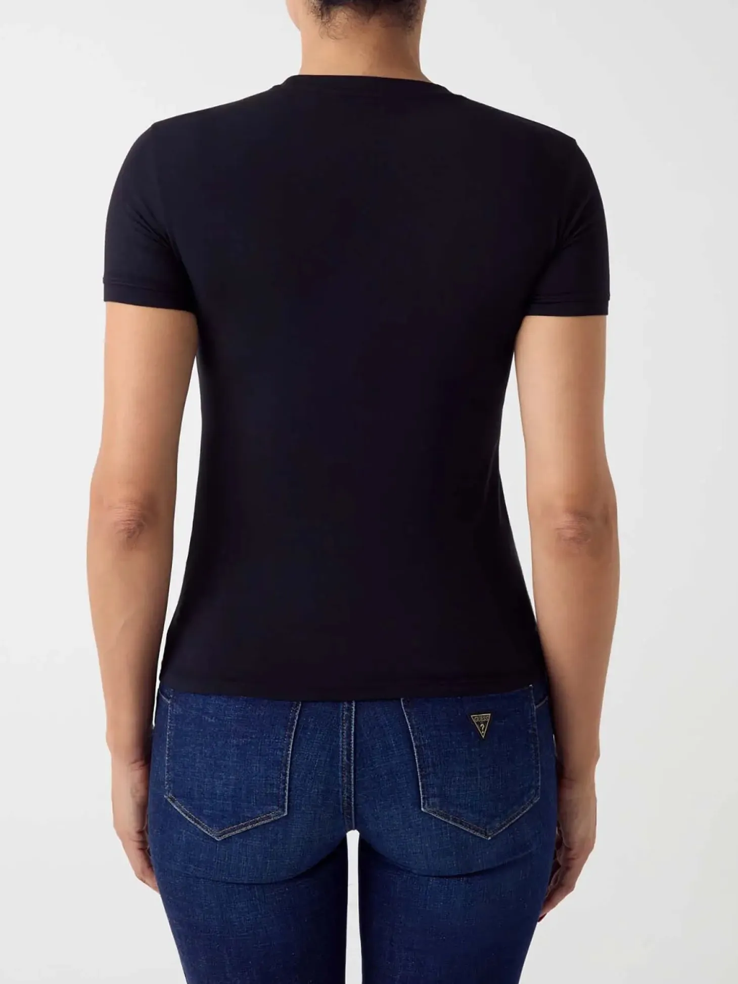 T-SHIRT DONNA - GUESS APPAREL NERO - W6YI12 K3751