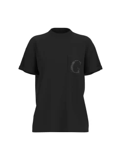 T-SHIRT DONNA - GUESS APPAREL NERO - W6GI17 K3037