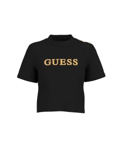 T-SHIRT DONNA - GUESS APPAREL NERO - W6GI06 K3018