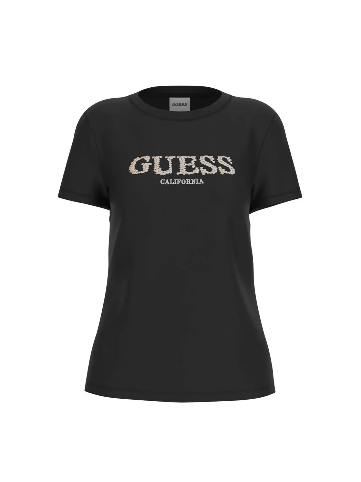 T-SHIRT DONNA - GUESS ATHLEISURE NERO - V6RI11 J1314