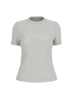 T-SHIRT DONNA - GUESS ATHLEISURE GRIGIO - V6GI01 K2962