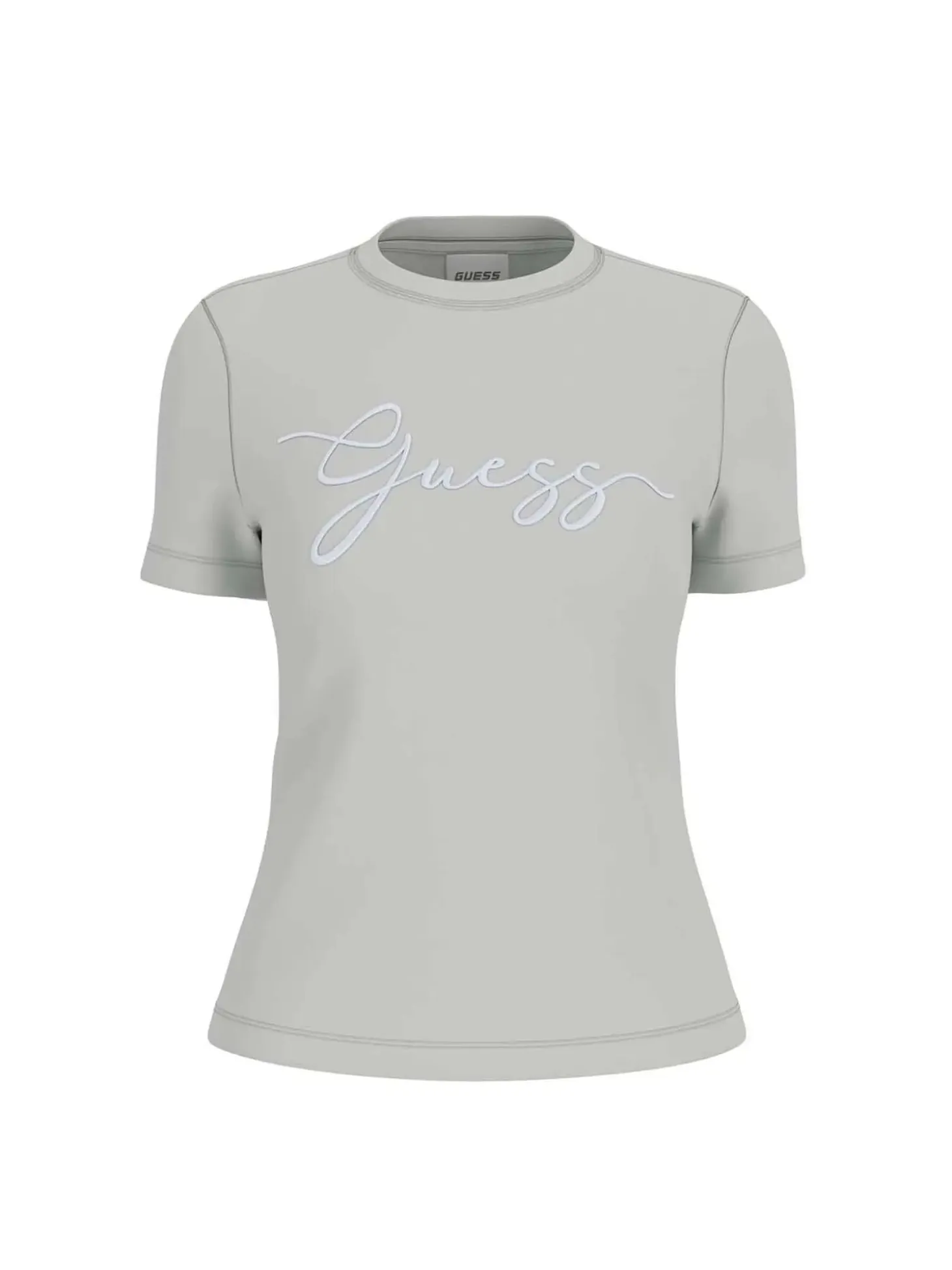 T-SHIRT DONNA - GUESS ATHLEISURE GRIGIO - V6GI01 K2962