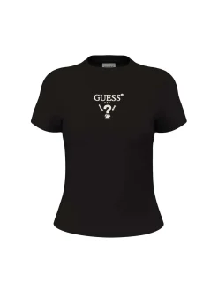 T-SHIRT DONNA - GUESS ATHLEISURE NERO - V4YI21 KCDH1