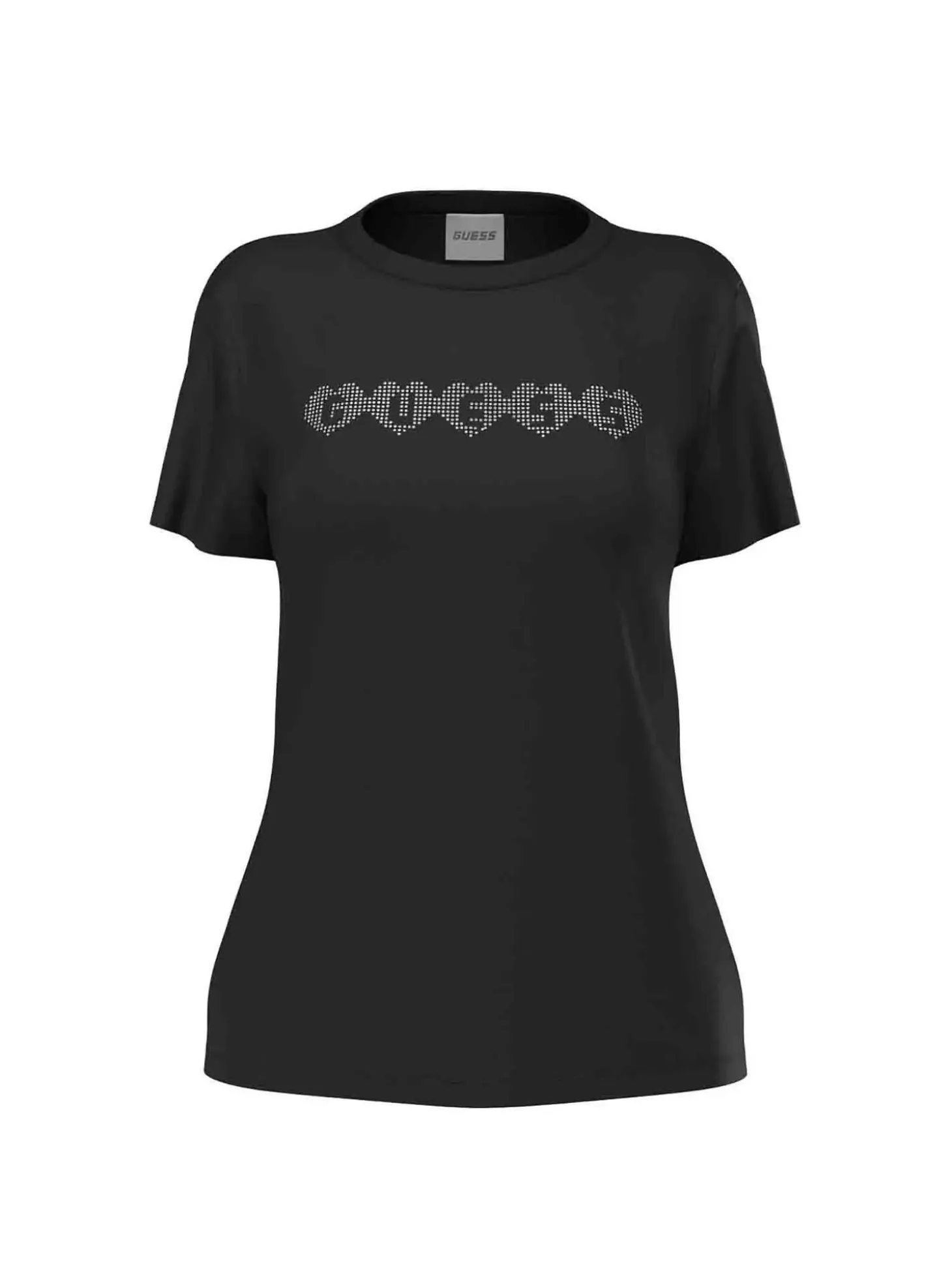 T-SHIRT DONNA - GUESS ATHLEISURE NERO - V6YI08 K4689