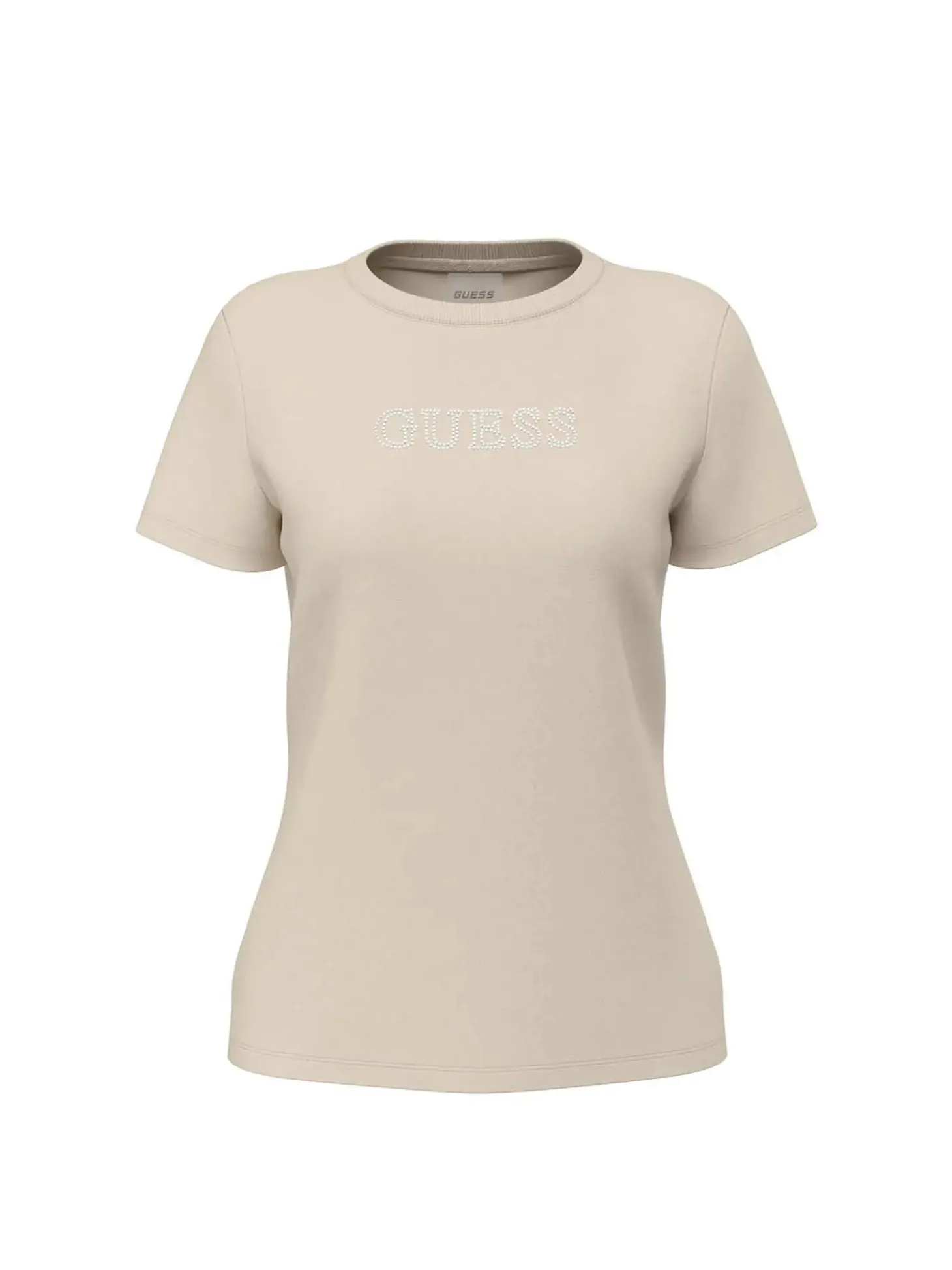 T-SHIRT DONNA - GUESS ATHLEISURE CREMA - V3BI11 J1314