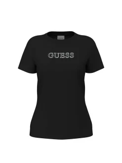 T-SHIRT DONNA - GUESS ATHLEISURE NERO - V3BI11 J1314