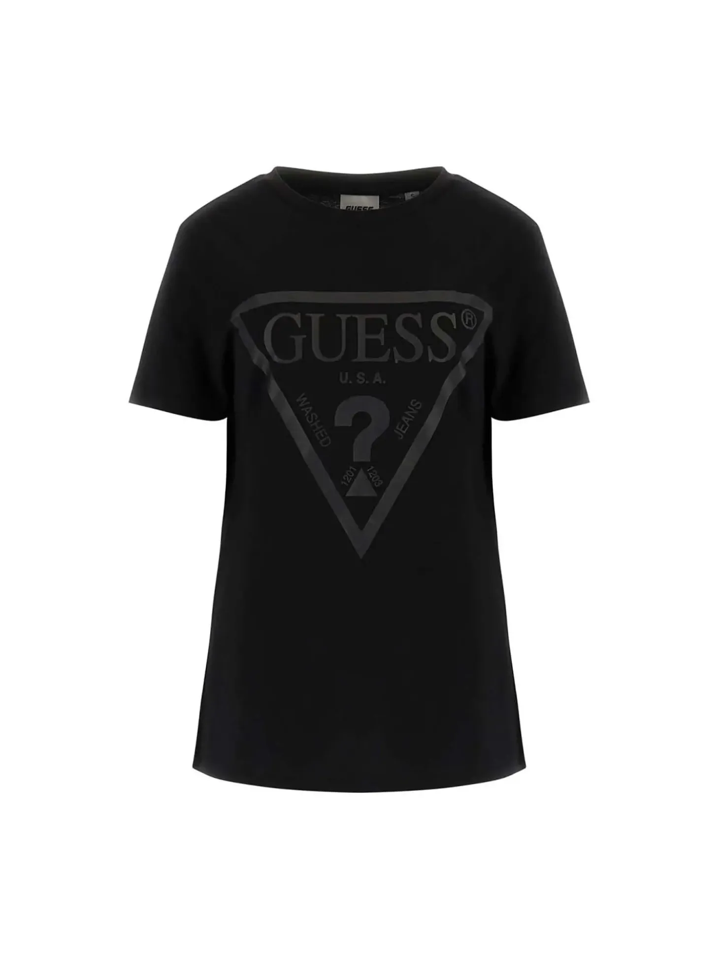 T-SHIRT DONNA - GUESS ATHLEISURE NERO - V2YI07 K8HM0