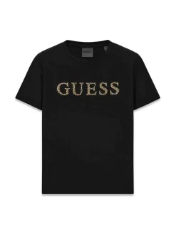 T-SHIRT DONNA - GUESS ATHLEISURE NERO - V6RI20 J1314