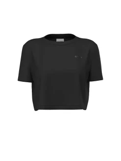 T-SHIRT DONNA - GUESS ATHLEISURE NERO - V6GI17 K2984