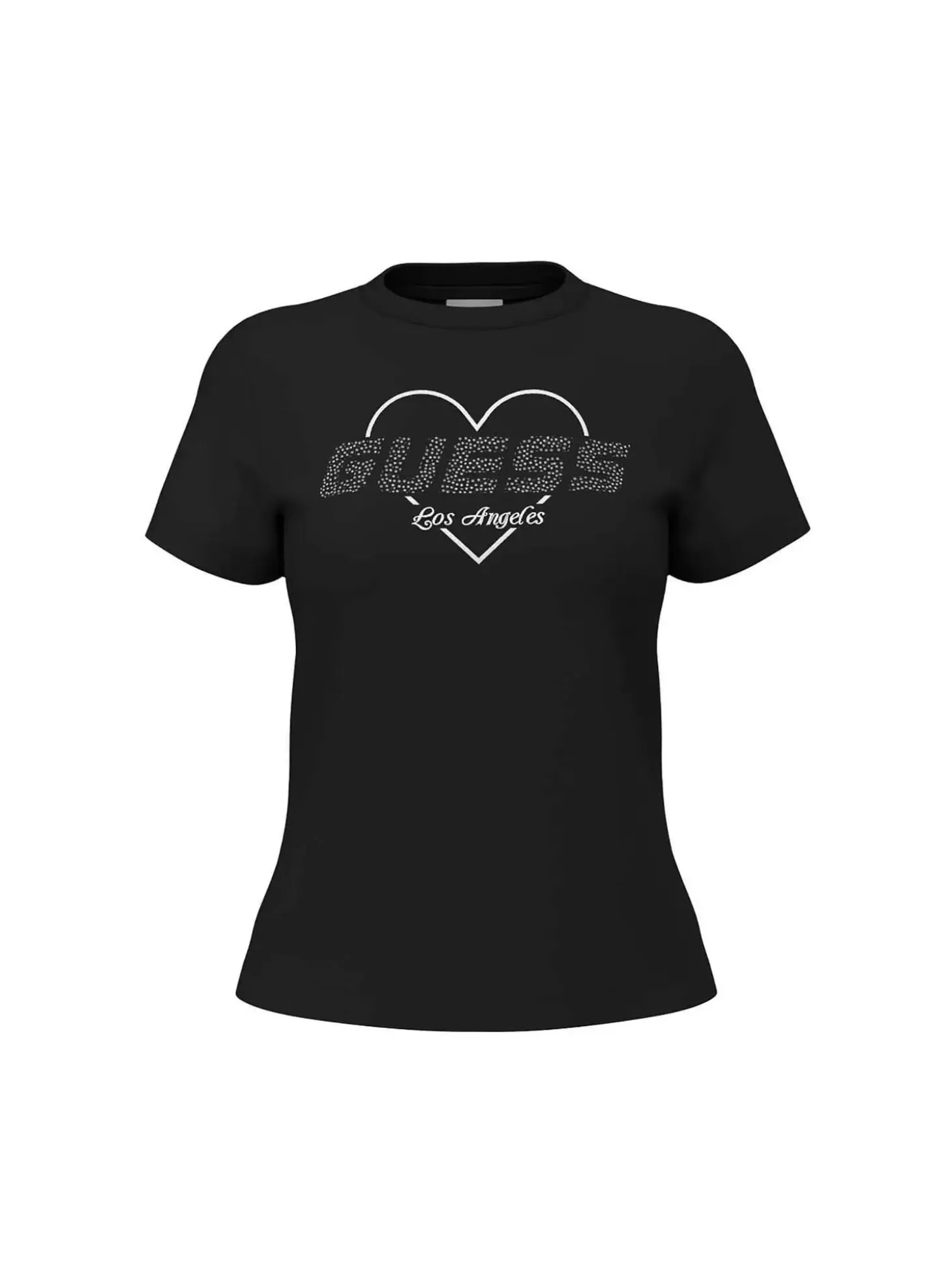T-SHIRT DONNA - GUESS ATHLEISURE NERO - V5GI10 K9RM1