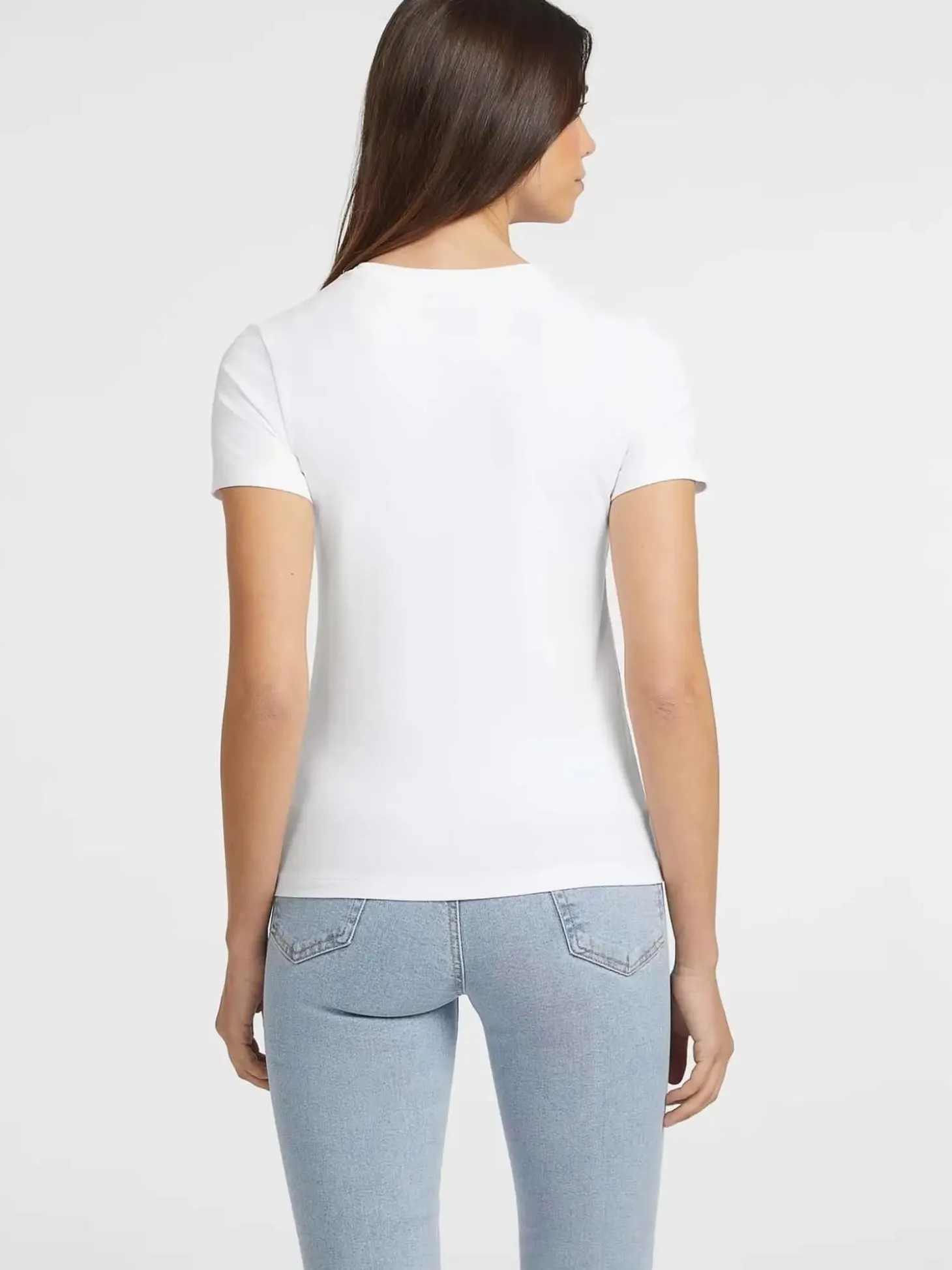 T-SHIRT DONNA - GUESS JEANS BIANCO - W4YI03 J1314
