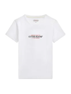 T-SHIRT DONNA - GUESS JEANS BIANCO - W4YI03 J1314