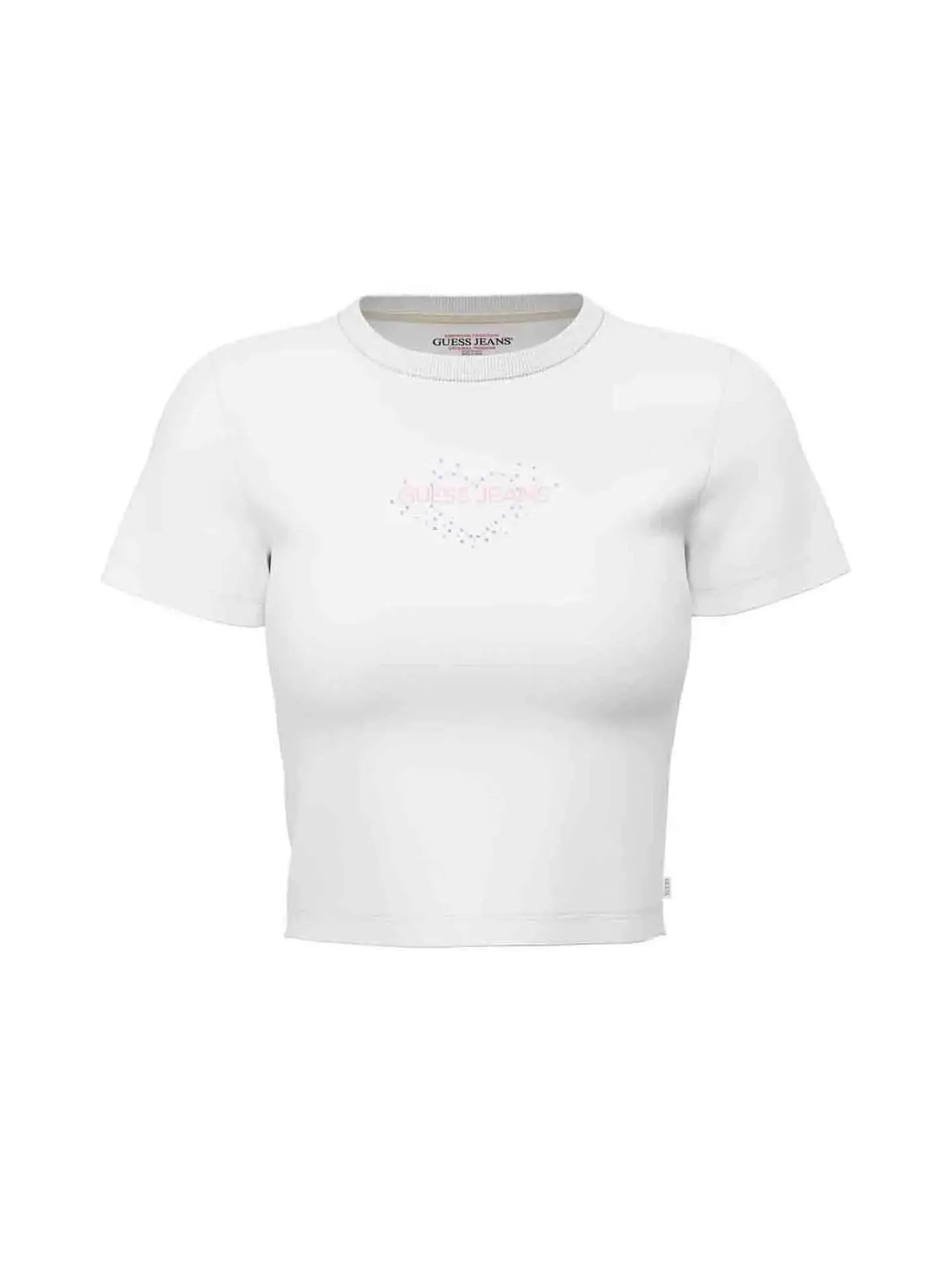 T-SHIRT DONNA - GUESS JEANS BIANCO - W6YI05 K3640