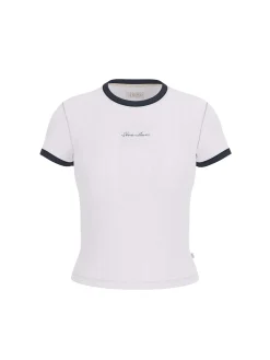 T-SHIRT DONNA - GUESS JEANS BIANCO - W6GPA9 KF641