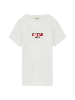 T-SHIRT DONNA - GUESS JEANS BIANCO - W4YI64 KA0H1