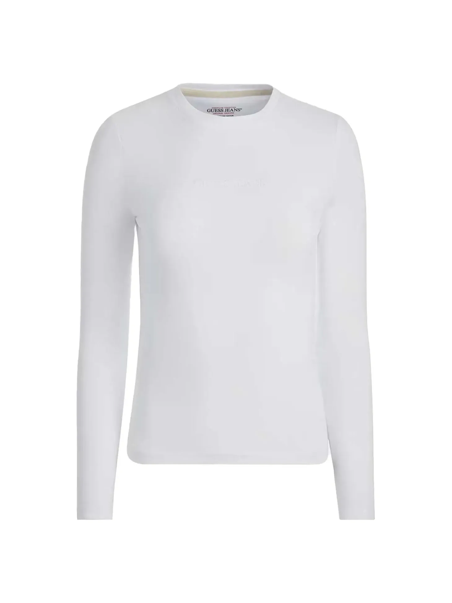 T-SHIRT DONNA - GUESS JEANS BIANCO - W4YI22 J1314