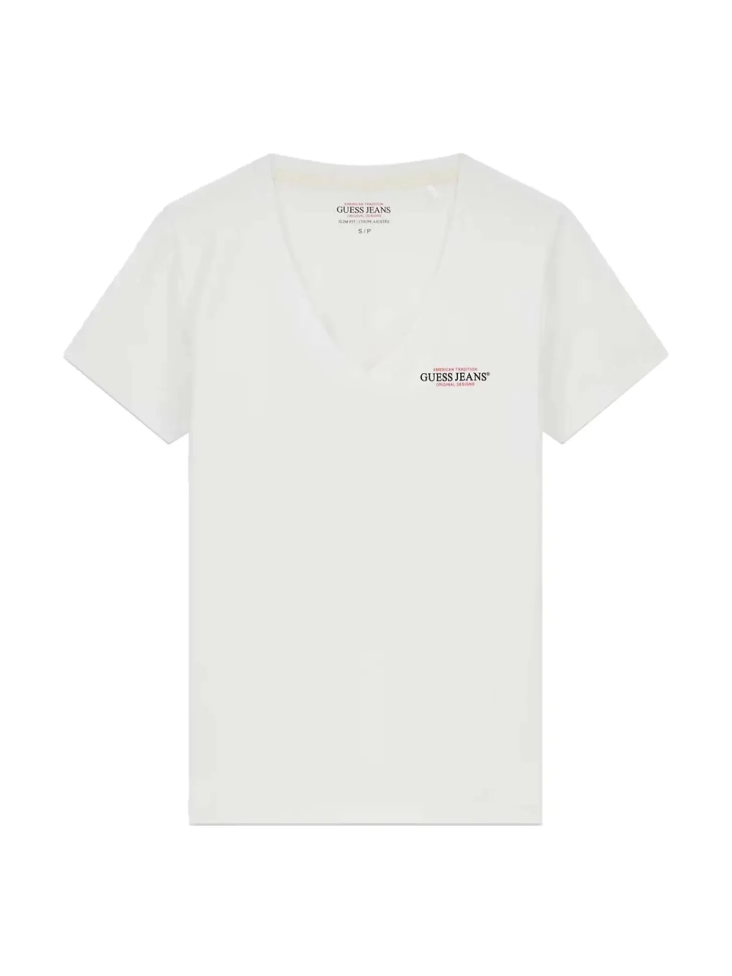 T-SHIRT DONNA - GUESS JEANS BIANCO - W4YI23 J1314
