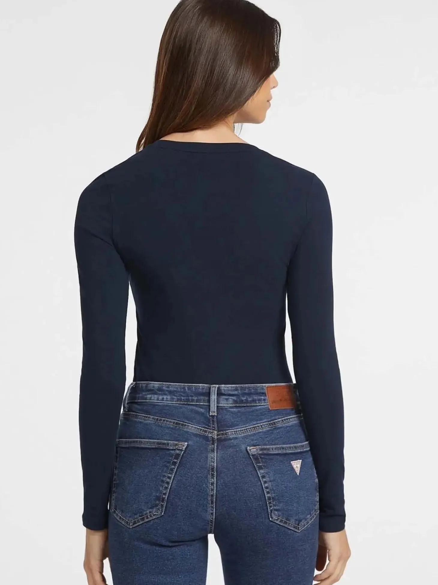 T-SHIRT DONNA - GUESS JEANS BLU - W4YI22 J1314