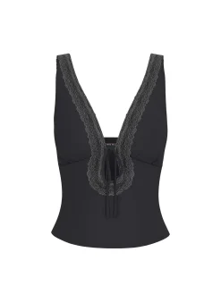 T-SHIRT DONNA - GUESS JEANS NERO - W6GPB1 KF641
