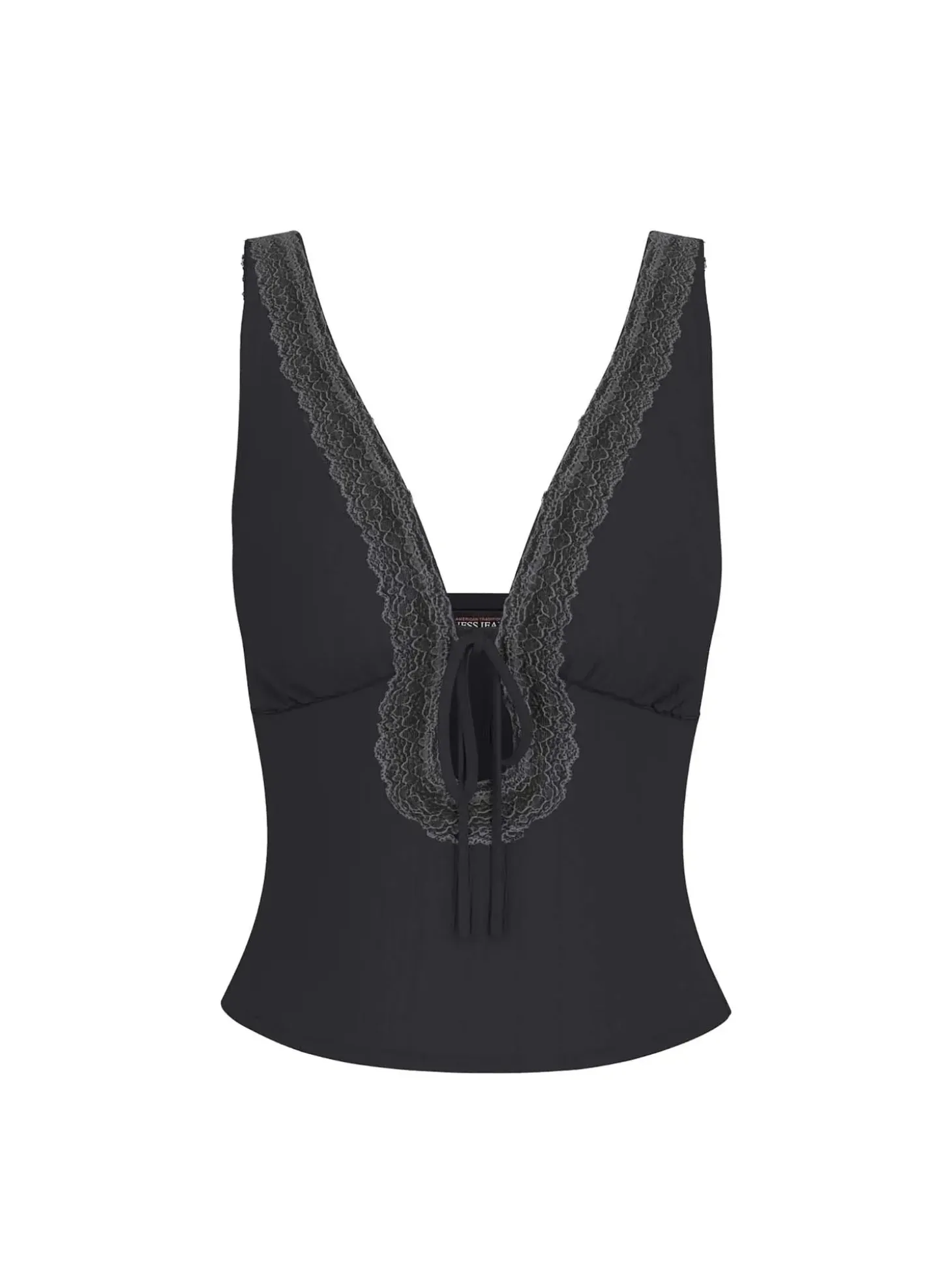 T-SHIRT DONNA - GUESS JEANS NERO - W6GPB1 KF641