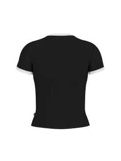 T-SHIRT DONNA - GUESS JEANS NERO - W6GPA9 KF641