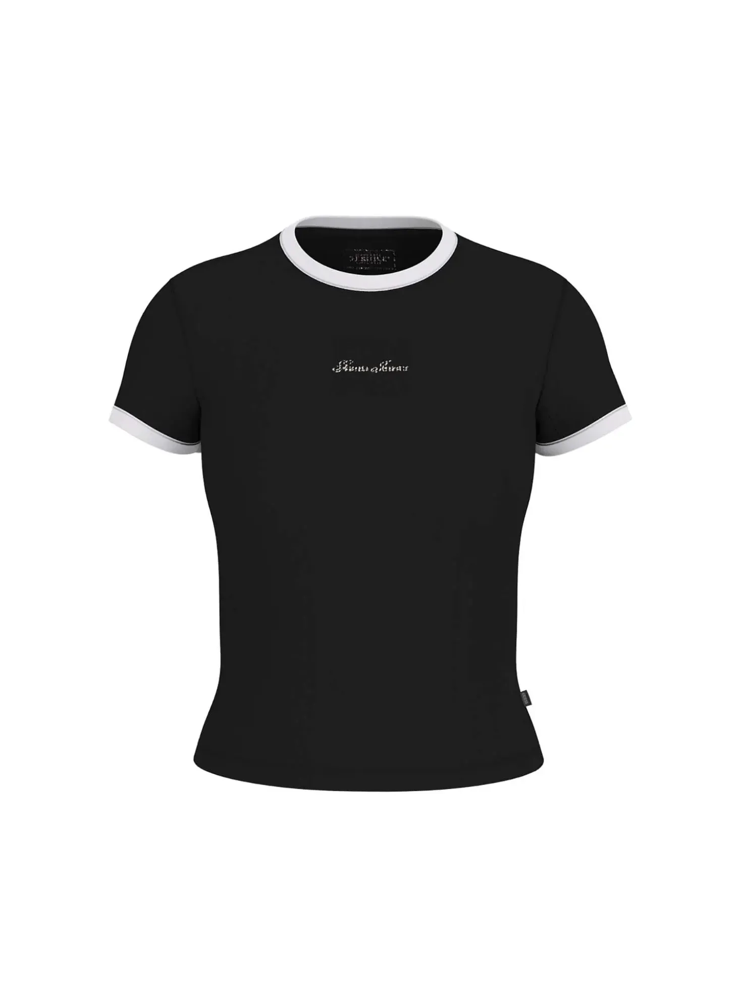 T-SHIRT DONNA - GUESS JEANS NERO - W6GPA9 KF641