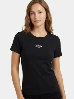 T-SHIRT DONNA - GUESS JEANS NERO - W6GPZ3 KA0H1