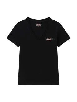 T-SHIRT DONNA - GUESS JEANS NERO - W4YI23 J1314