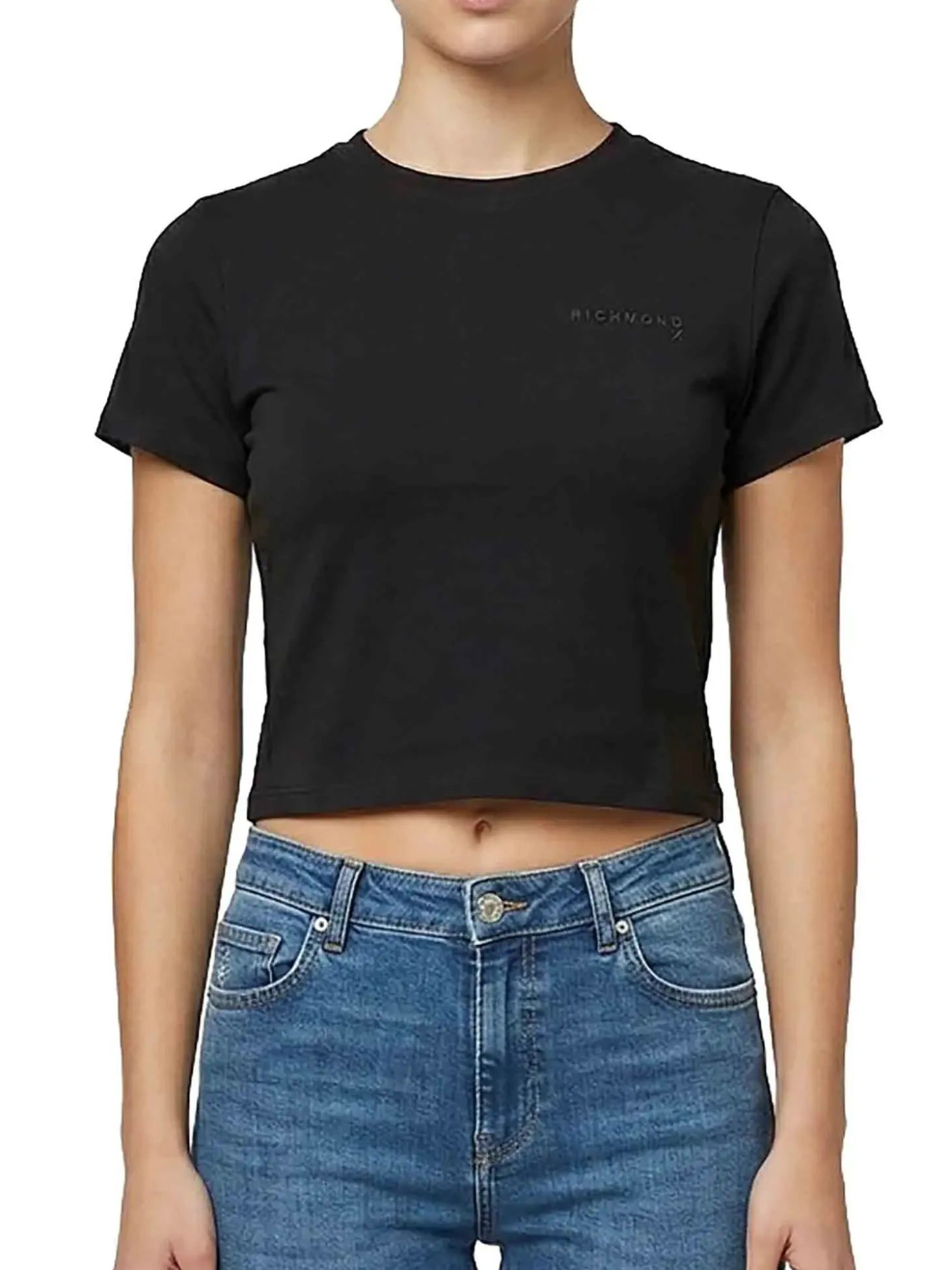 T-SHIRT DONNA - JOHN RICHMOND NERO - UWP26001TS