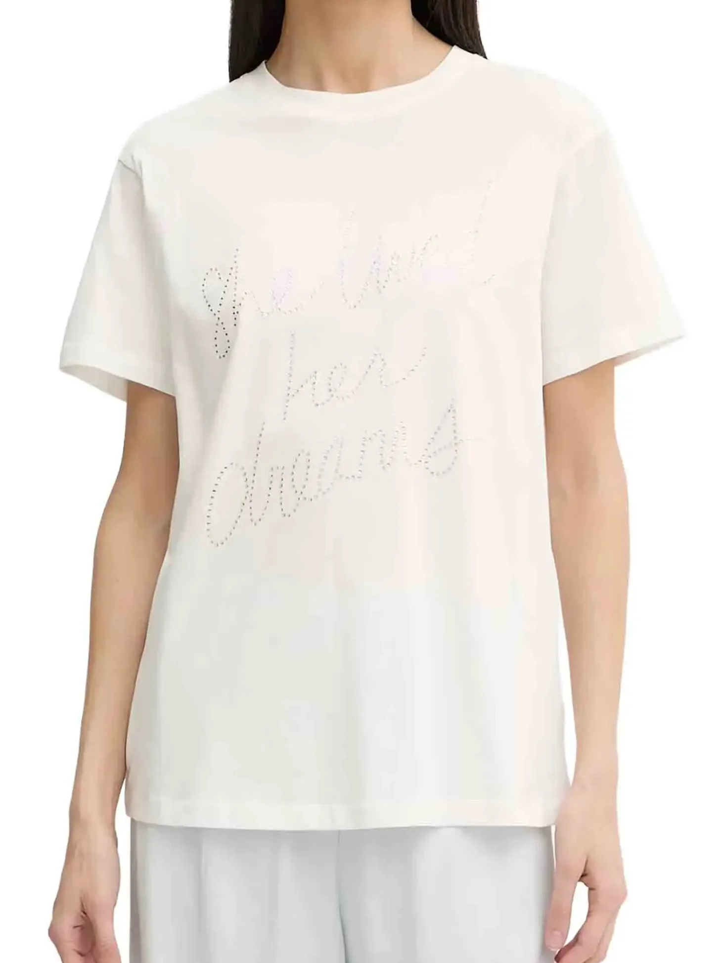 T-SHIRT DONNA - SILVIAN HEACH BIANCO - GPP26412TS