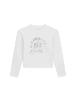 T-SHIRT RAGAZZA - GUESS KIDS BIANCO - J6YI04 K3671