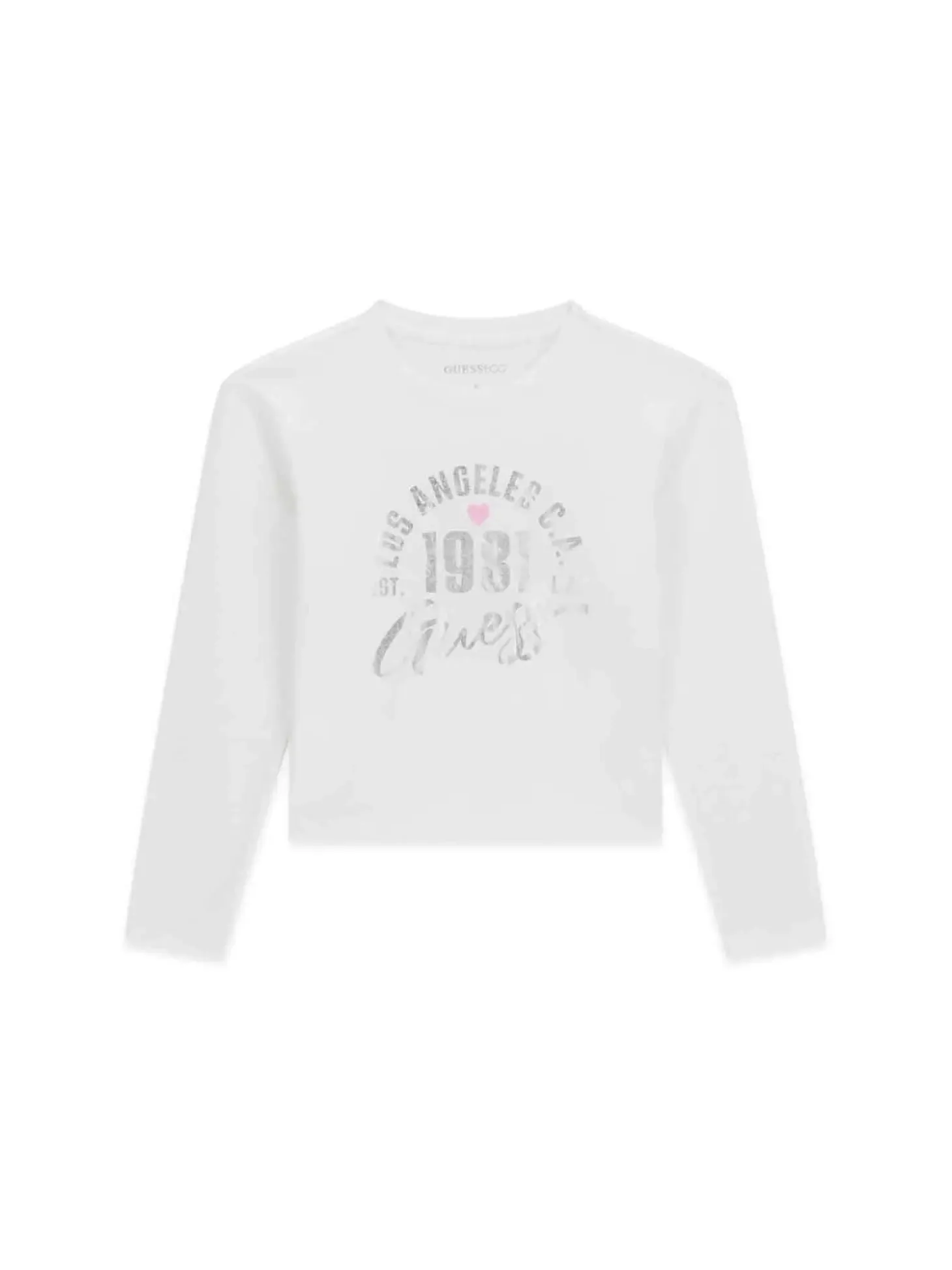 T-SHIRT RAGAZZA - GUESS KIDS BIANCO - J6YI04 K3671