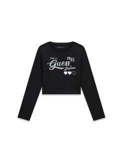 T-SHIRT RAGAZZA - GUESS KIDS NERO - J6YI35 K3774