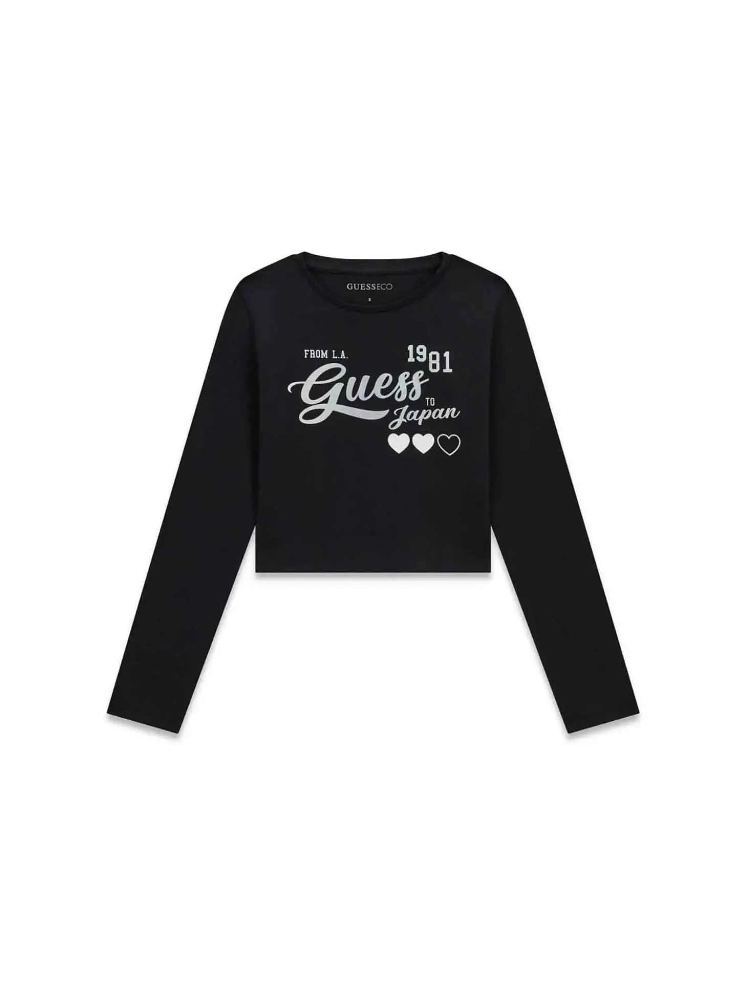 T-SHIRT RAGAZZA - GUESS KIDS NERO - J6YI35 K3774