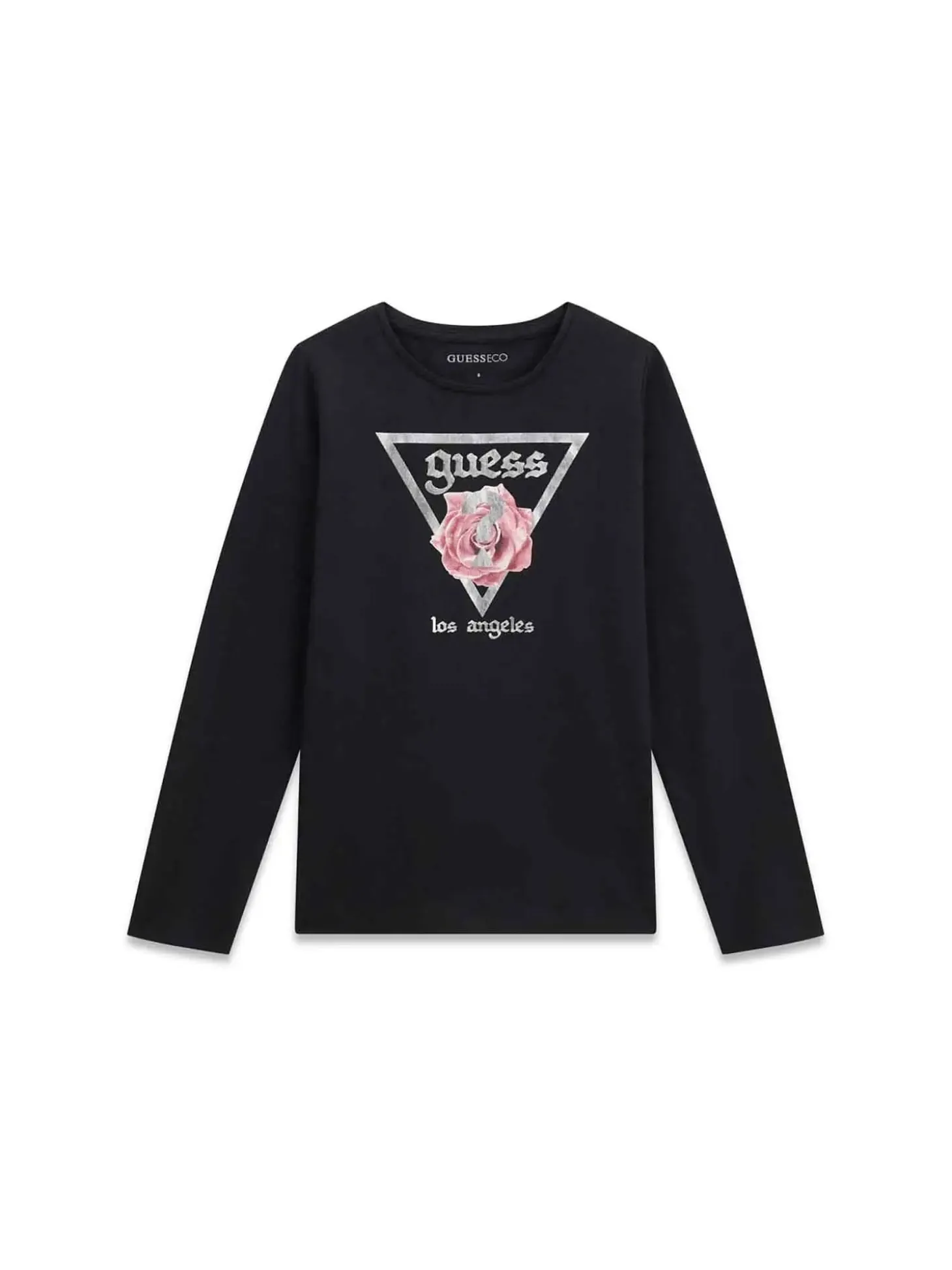 T-SHIRT RAGAZZA - GUESS KIDS NERO - J6YI33 K3771