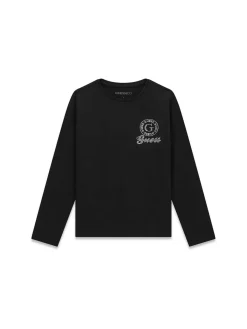 T-SHIRT RAGAZZA - GUESS KIDS NERO - J6BI09 K5783
