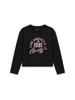 T-SHIRT RAGAZZA - GUESS KIDS NERO - J6YI04 K3671