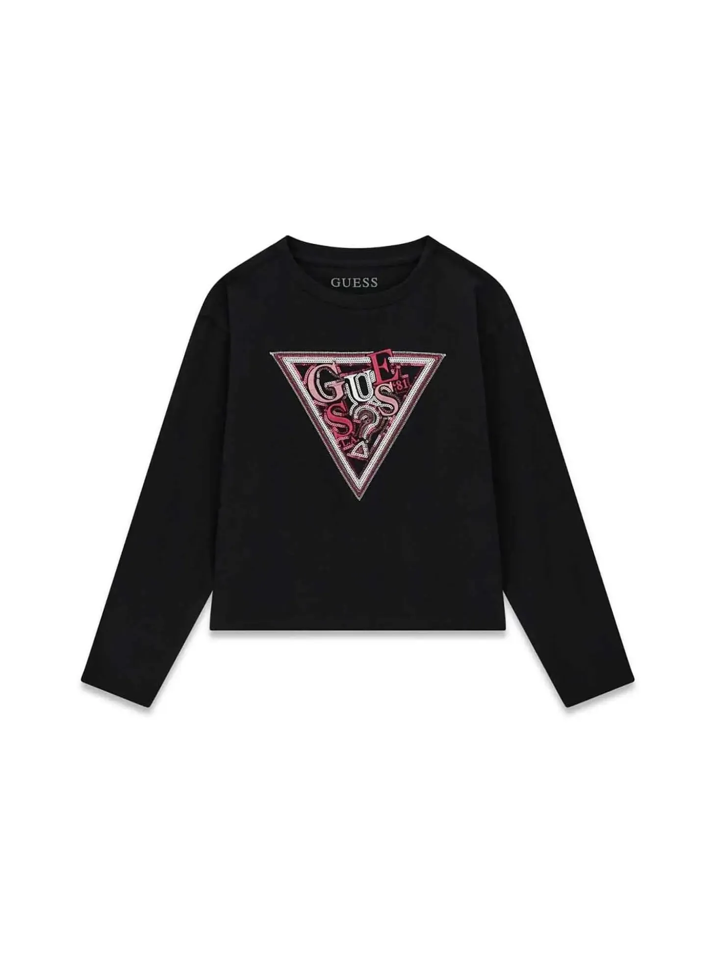 T-SHIRT RAGAZZA - GUESS KIDS NERO - J6YI07 K3704