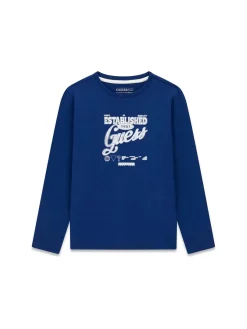 T-SHIRT RAGAZZO - GUESS KIDS BLU - L6YI10 K3723