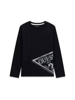 T-SHIRT RAGAZZO - GUESS KIDS NERO - L6YI12 K3727