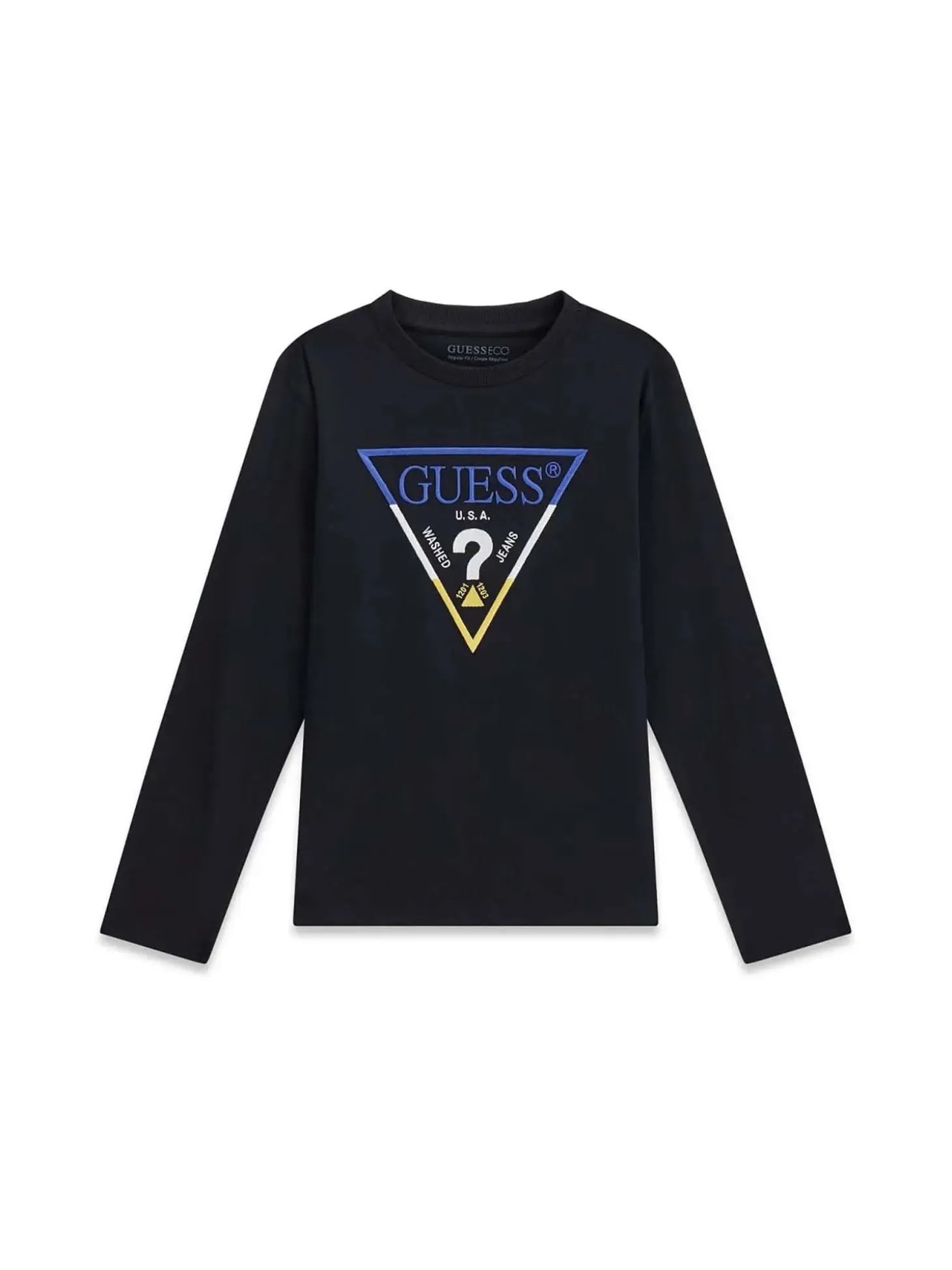 T-SHIRT RAGAZZO - GUESS KIDS NERO - L6YI14 K3734