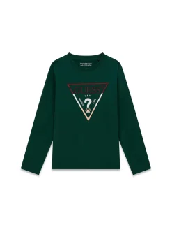 T-SHIRT RAGAZZO - GUESS KIDS VERDE - L6YI14 K3734