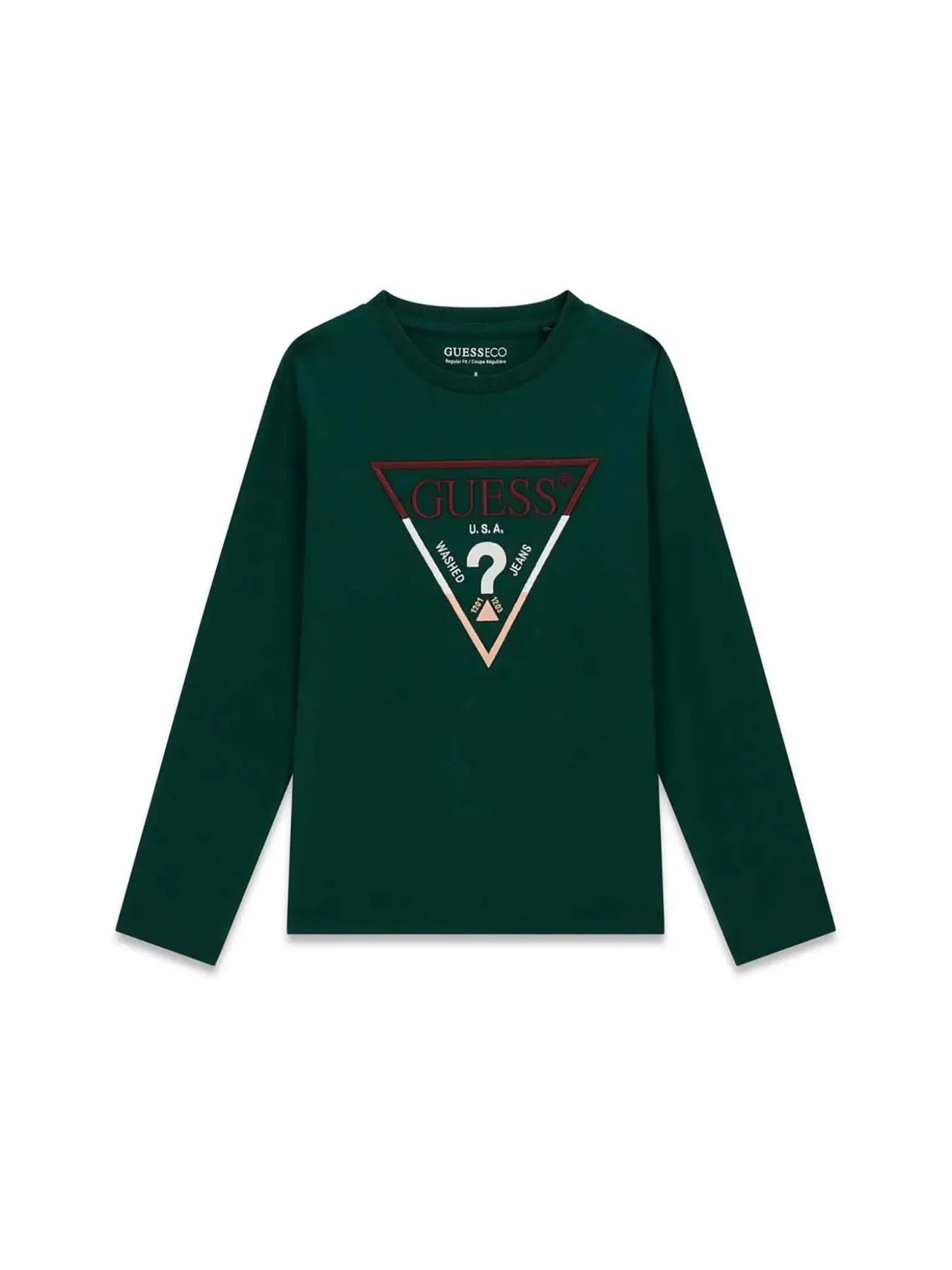 T-SHIRT RAGAZZO - GUESS KIDS VERDE - L6YI14 K3734