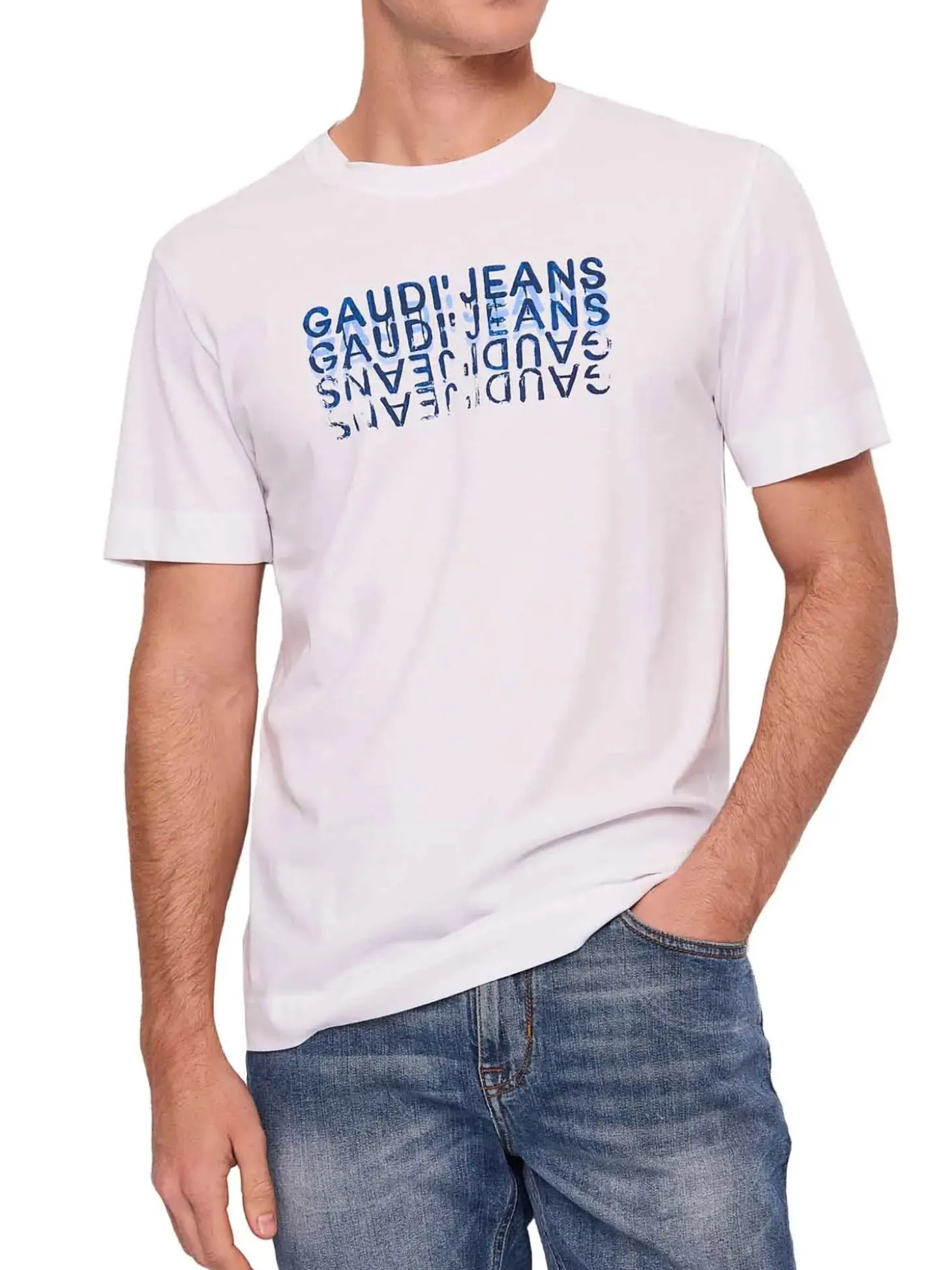 T-SHIRT UOMO - GAUDI UOMO BIANCO - 611GU64015